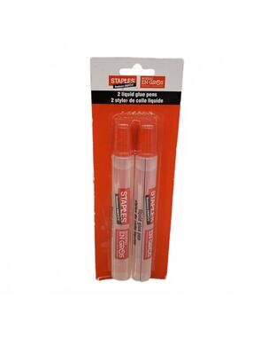 Staples liquid glue pens 2 pack
